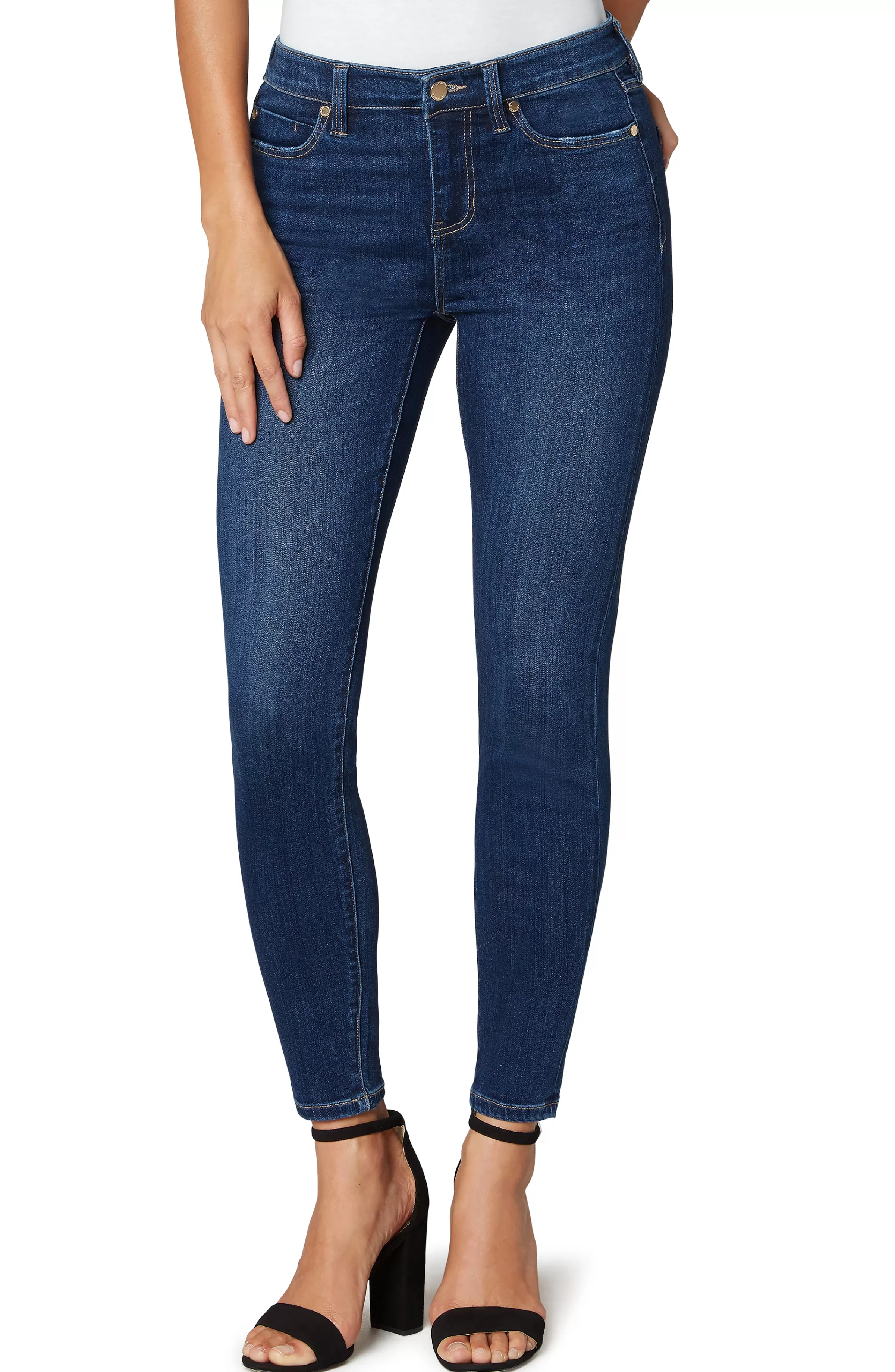 ABBY ANKLE SKINNY HIGH PERFORMANCE ECO DENIM*Liverpool Los Angeles Outlet