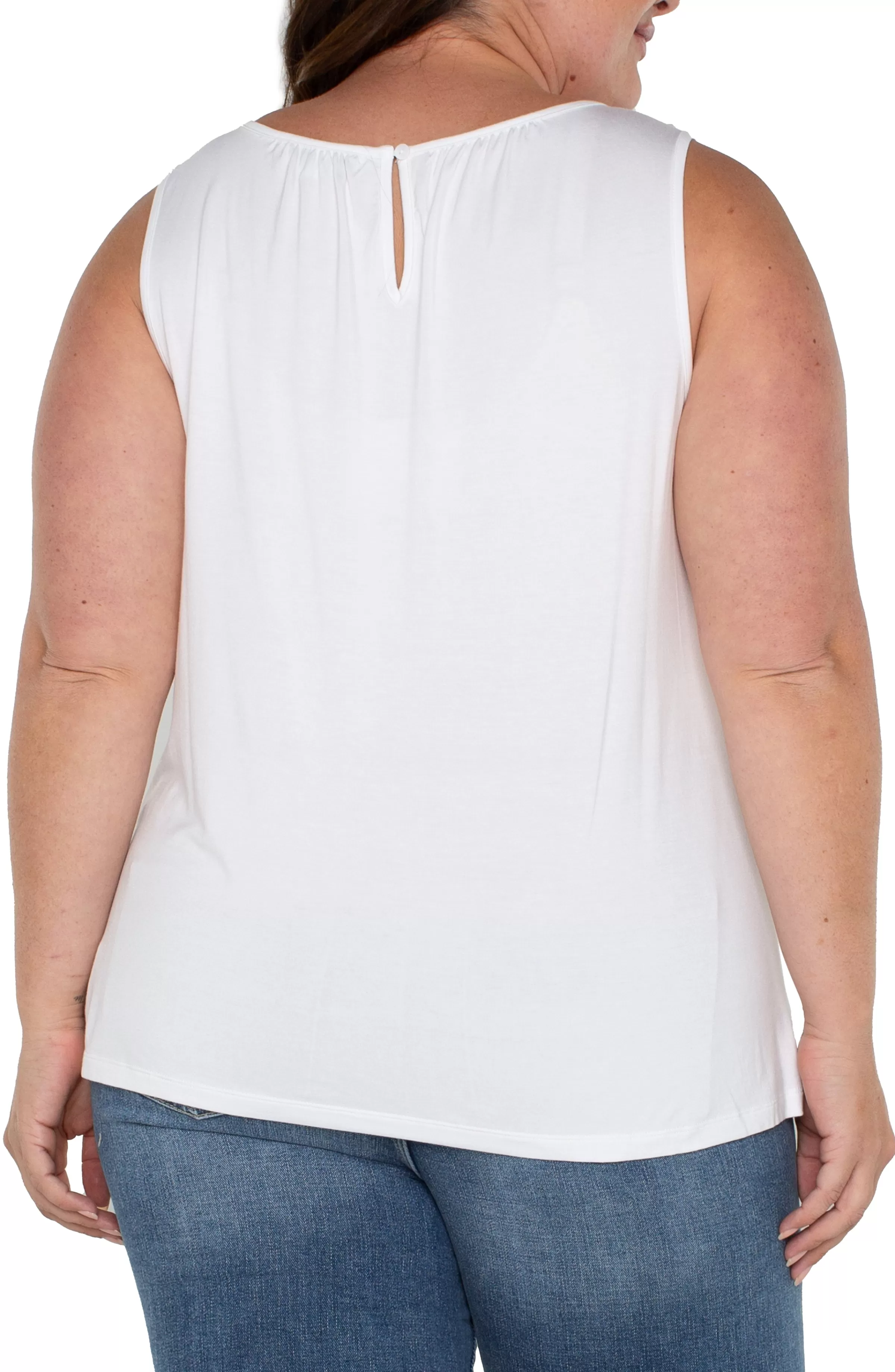 A-LINE SLEEVELESS KNIT TOP*Liverpool Los Angeles Fashion