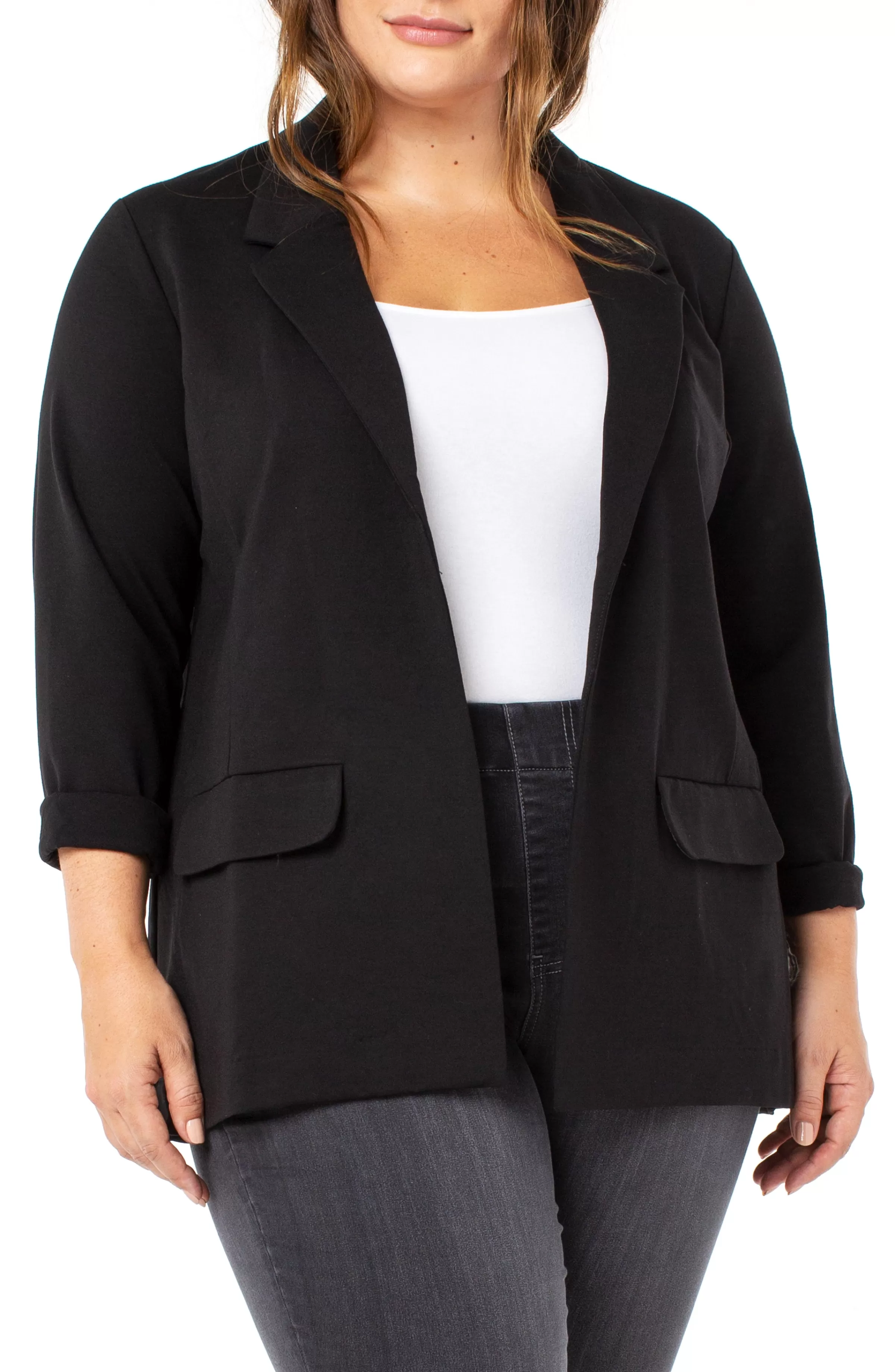 BOYFRIEND BLAZER WITH PRINCESS DART SUPER STRETCH*Liverpool Los Angeles Store