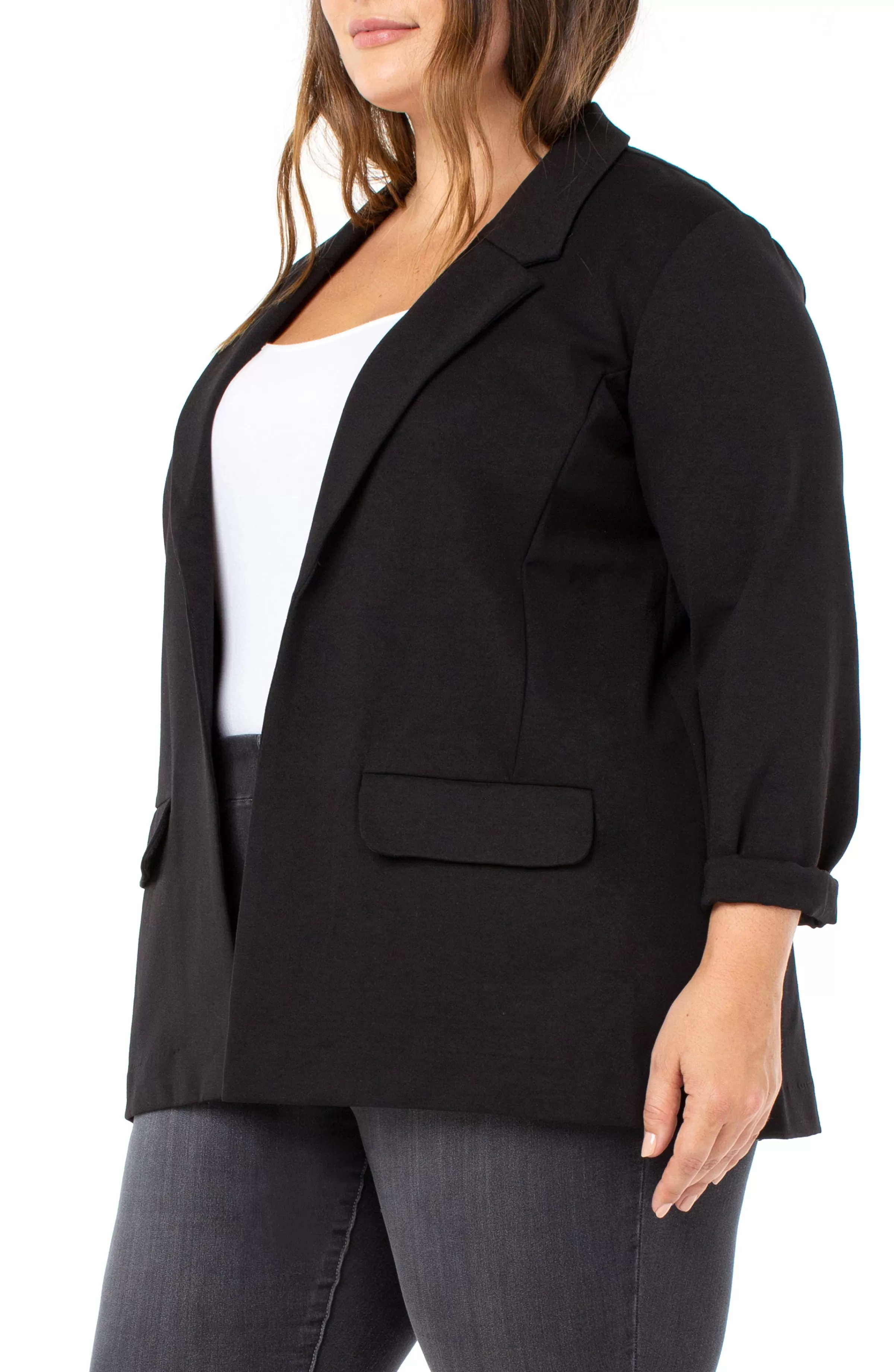 BOYFRIEND BLAZER WITH PRINCESS DART SUPER STRETCH*Liverpool Los Angeles Store