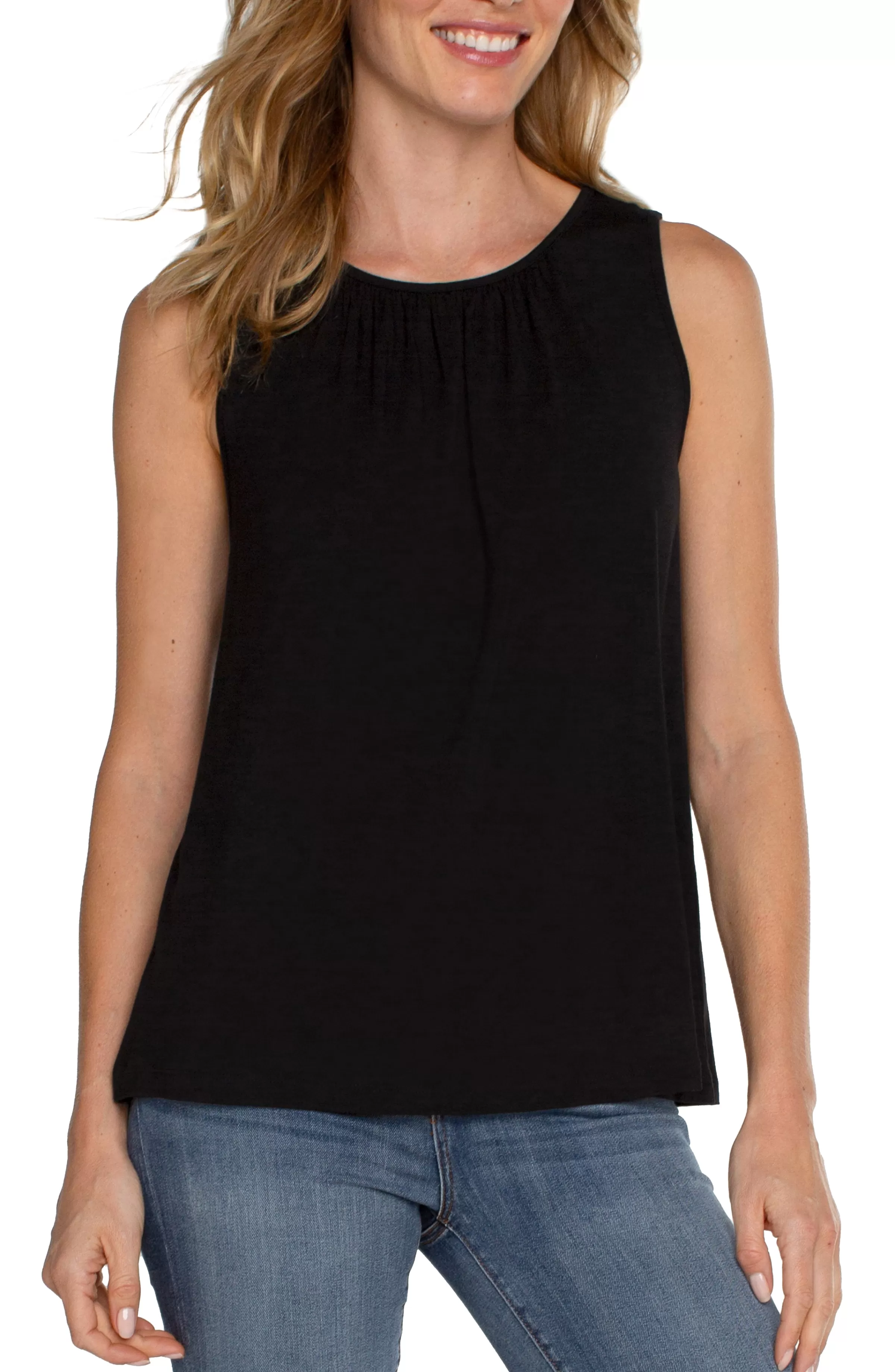 PETITE A-LINE SLEEVELESS KNIT TOP*Liverpool Los Angeles Online