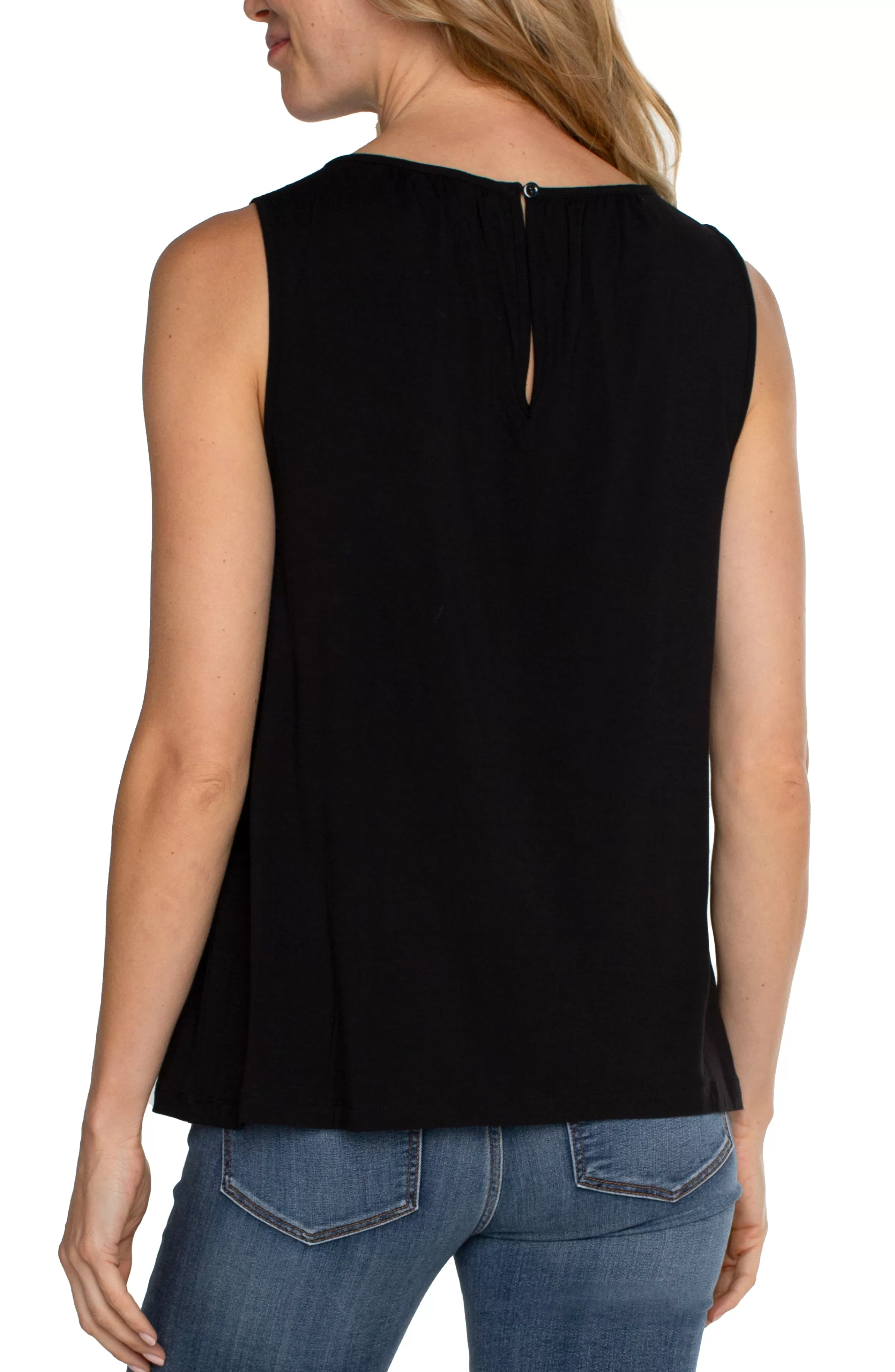 PETITE A-LINE SLEEVELESS KNIT TOP*Liverpool Los Angeles Online