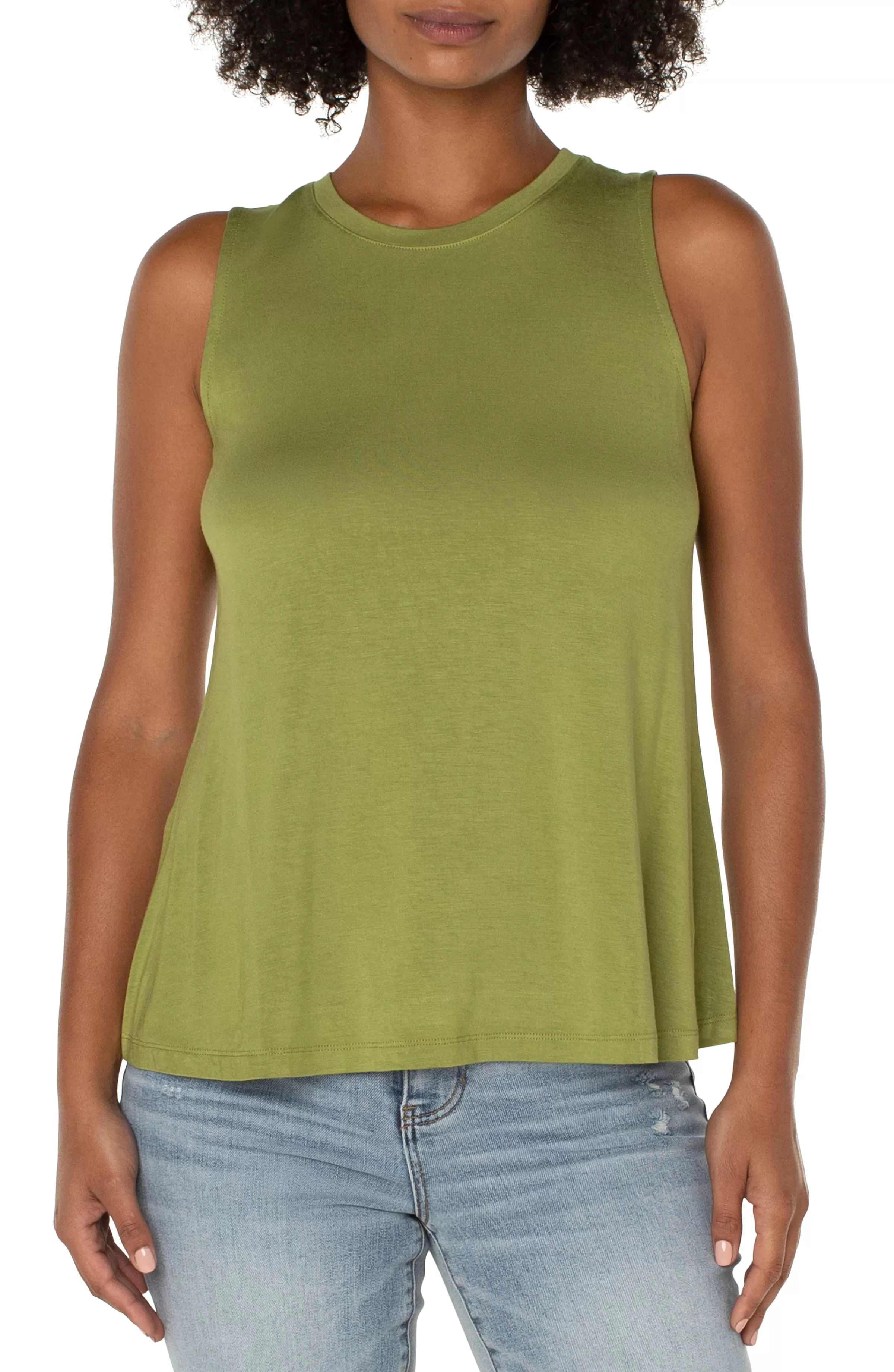 PETITE SLEEVELESS SCOOP NECK TANK*Liverpool Los Angeles Best Sale