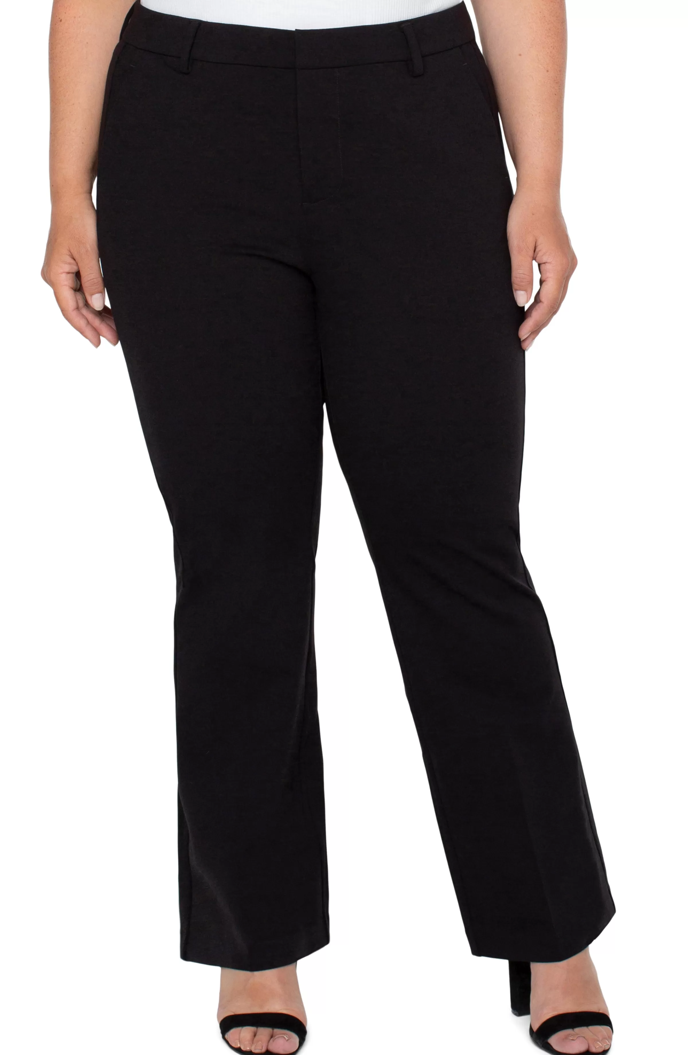 PLUS KELSEY FLARE TROUSER SUPER STRETCH PONTE*Liverpool Los Angeles Fashion