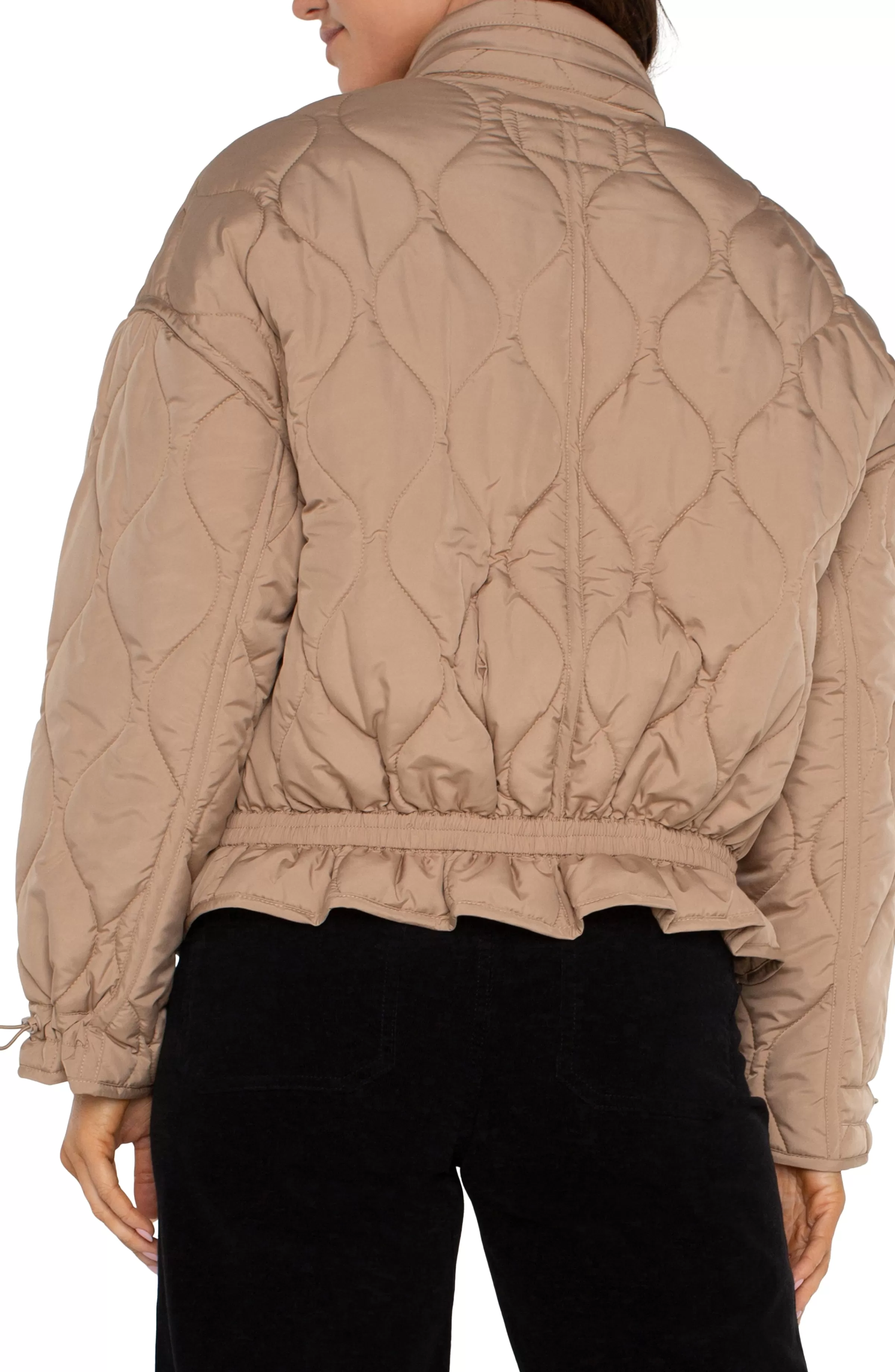 QUILTED JACKET FULL ZIP OUT HOOD*Liverpool Los Angeles Online