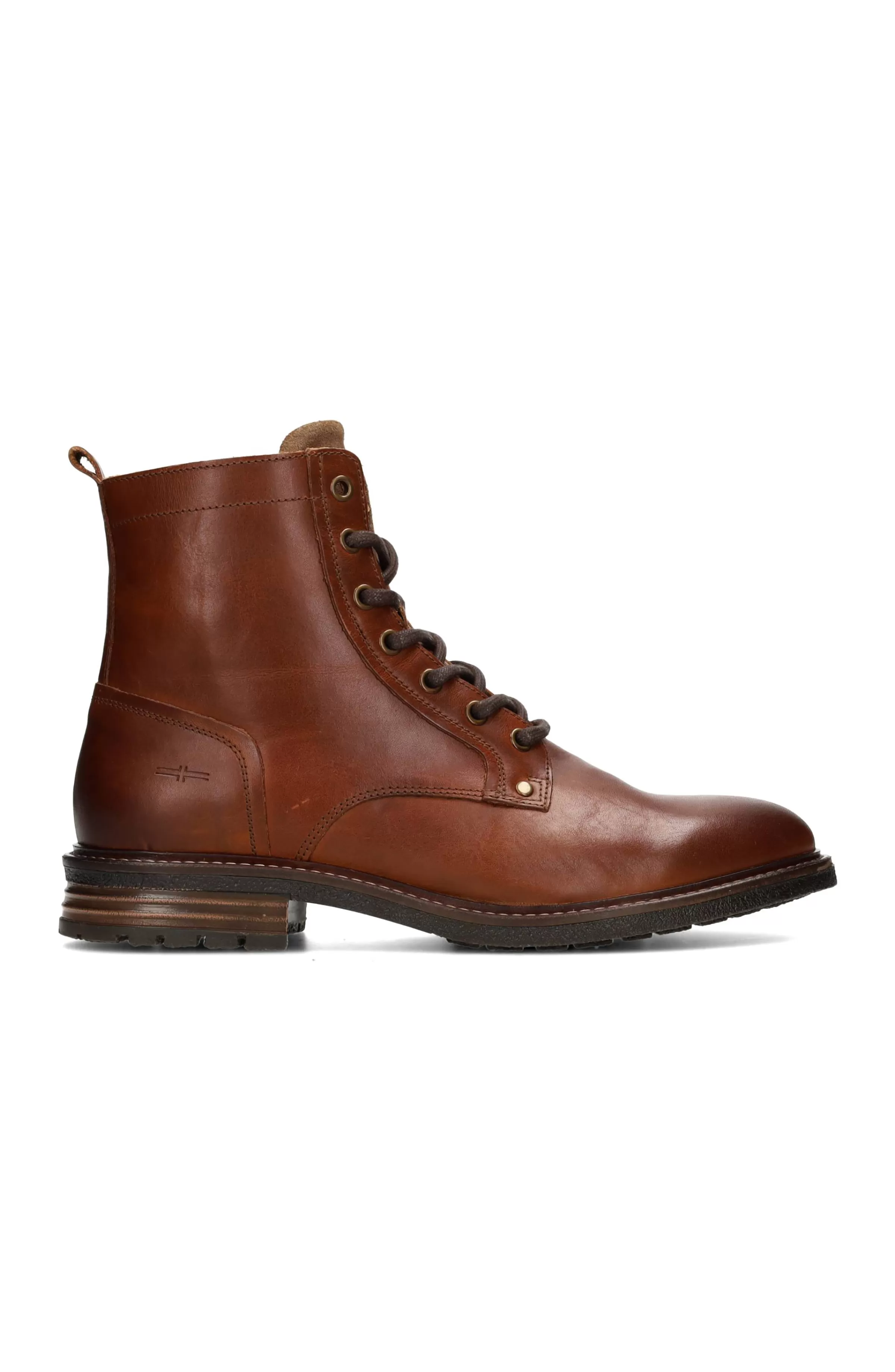 RICHARD BURNISHED LEATHER LACE UP BOOT*Liverpool Los Angeles Store