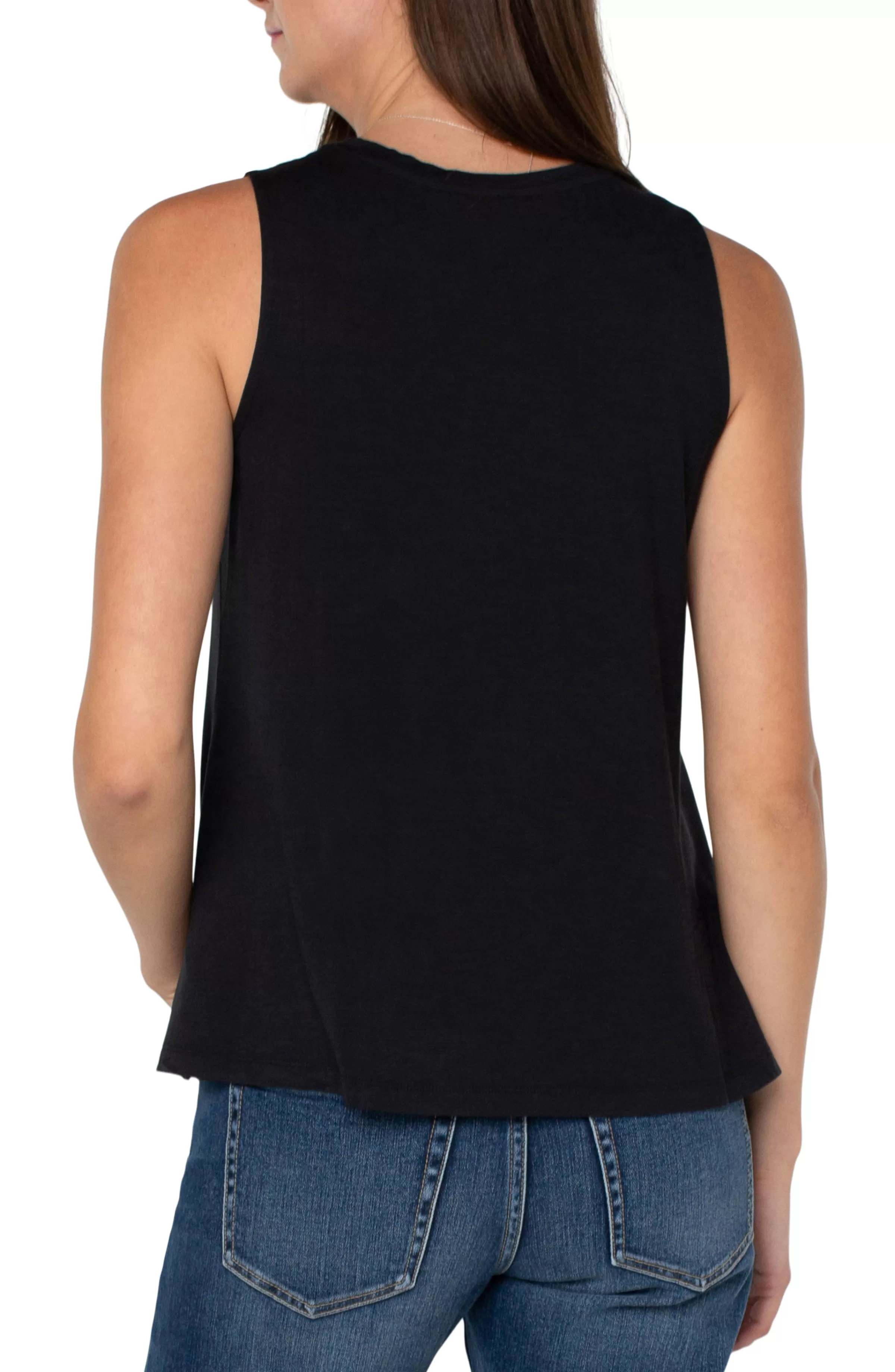 SLEEVELESS SCOOP NECK TANK*Liverpool Los Angeles Discount