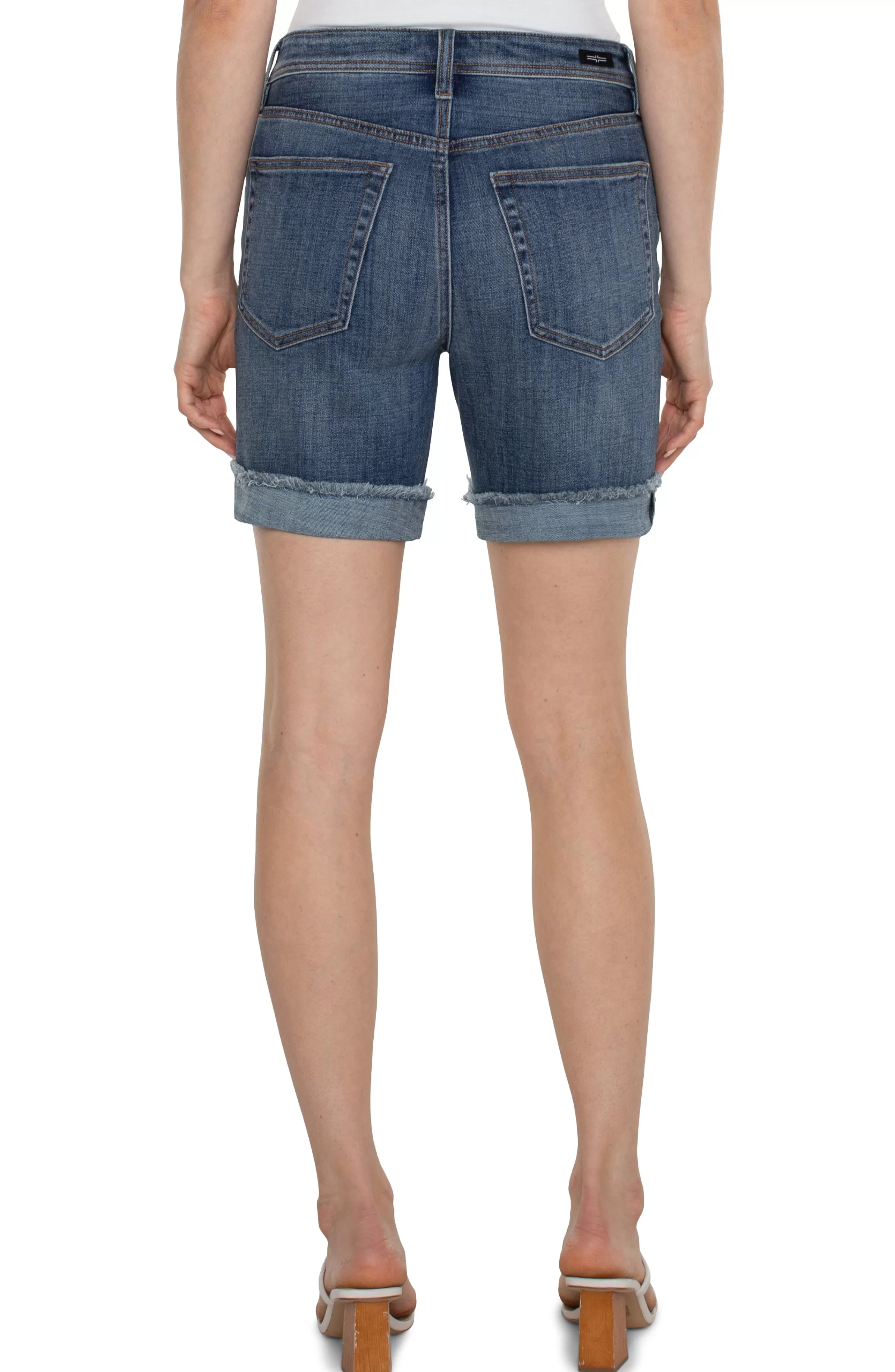 THE KEEPER SHORT WITH FRAY CUFF - ECO*Liverpool Los Angeles Clearance