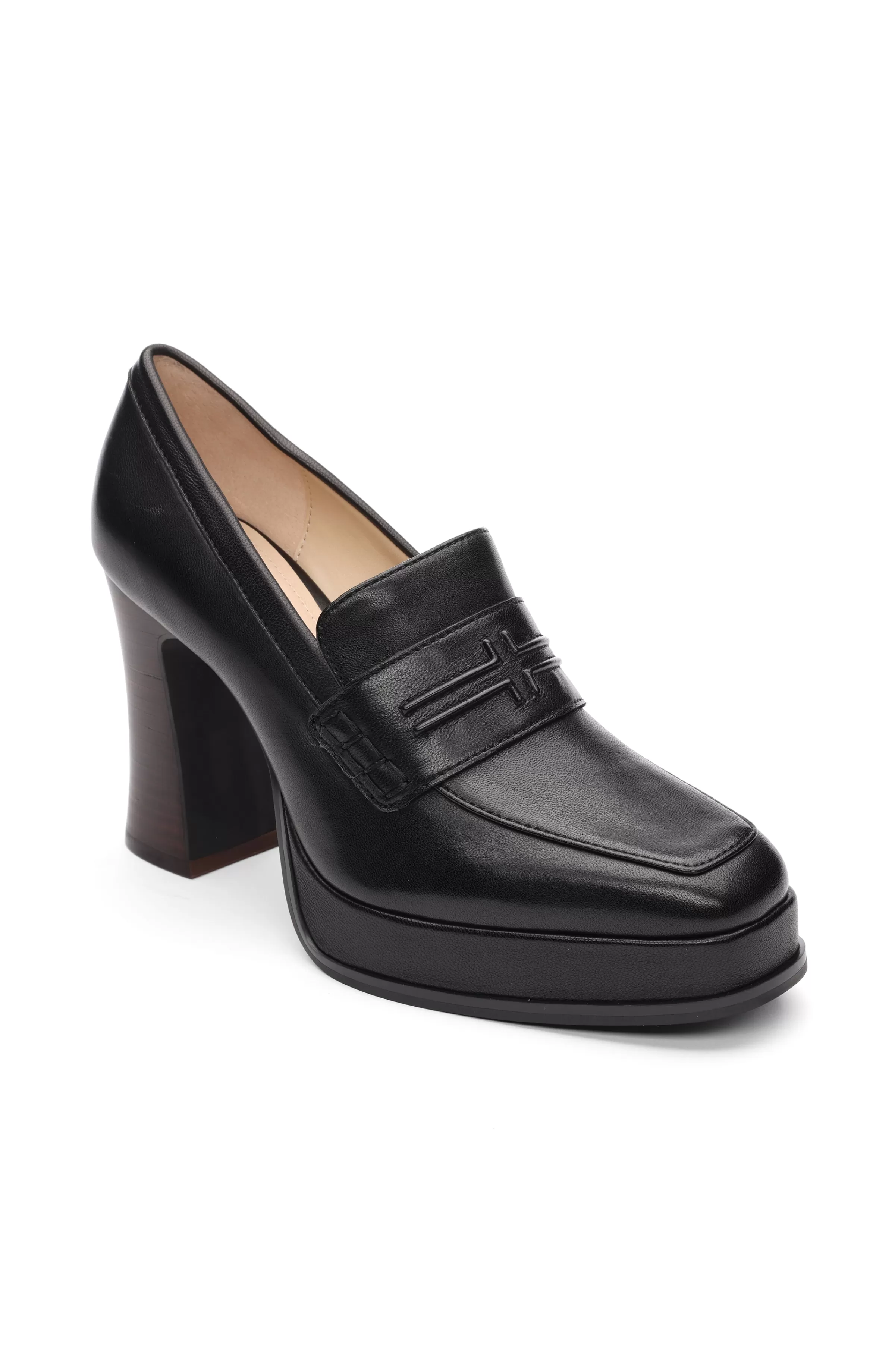 WESTLAKE LOAFER WITH MID STACK HEEL*Liverpool Los Angeles Clearance